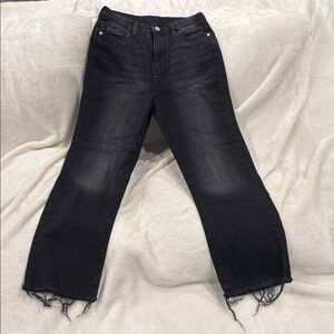 Art Class Black Frayed Hem Girls Jeans